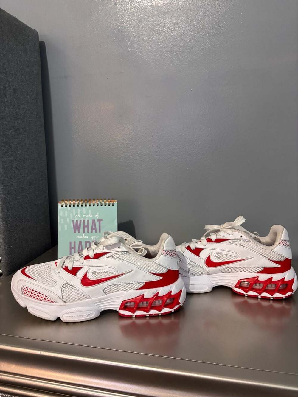 Nike Air Zoom Spiridon Cage 2 White University Red Sneakers Women’s 8